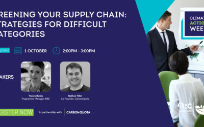 Greening Your Supply Chain: Strategies for Difficult Categories webinar – Key takeaways